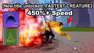 I BROKE THE SOUND BARRIER by Creating The FASTEST LEOPARD ALIVE In Roblox Blox Fruits