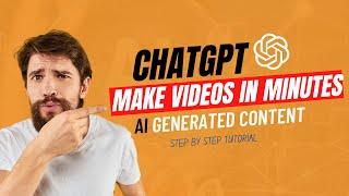 ChatGPT - Using ChatGPT-3 to Make YouTube Videos in Minutes (FULL GUIDE)