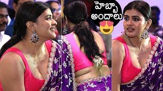 Hebah Patel Latest Stunning Looks In Saree @ Ala Ninnu Cheri Pre Release Event | News Buzz