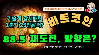 비트코인 실시간, 비트 88.5 재도전! 기술적 강세패턴 내년1분기 23만달러? 10/15 저녁#비트코인 #비트코인실시간 #이더리움 #리플 #cryptocurrency #차트분석