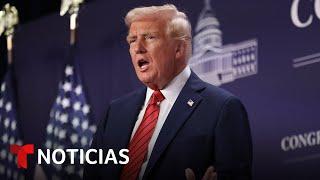 Trump vuelve a hablar de inmigración en encuentro con republicanos de Florida | Noticias Telemundo