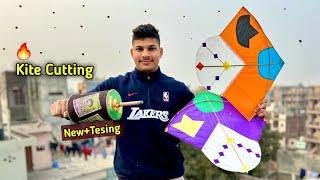 New Manjha Testing | Kite Cutting | Kite Flying | Ankit Kite Fighting