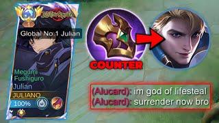 HOW TO COUNTER ALUCARD WHEN USING JULIAN? (you should know this) - Mobile Legends