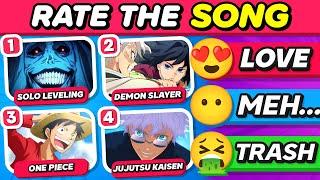 Rate the Anime Song  | Popular Songs Tier List  | Anime Quiz