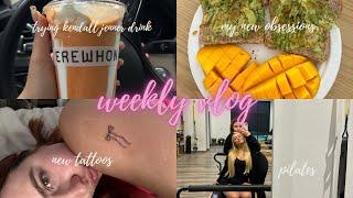 WEEKLY VLOG!! new trader joes items, getting tatted, trying Kendall Jenner drink, running & more ️