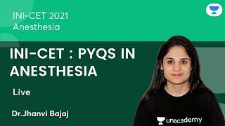 INI-CET : PYQS IN Anesthesia | INICET2021 | Anesthesia | Let's Crack NEET PG | Dr.Jhanvi Bajaj