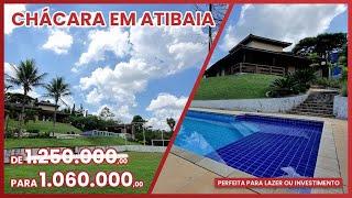 LINDA CHÁCARA EM ATIBAIA | OPORTUNIDADE ÚNICA | COM POMAR E CAMPO DE FUTEBOL.