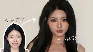 No More Ingenue Makeup  Goddess Makeup for Square Face Shapes | High Visual Weight by 夏野阿乔