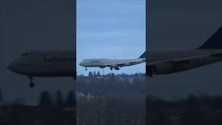 Lufthansa Boeing 747 from Mexico (Diversion) Landing at Stuttgart Airport