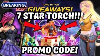Kabam Stream Recap + Promo Code - 7 Star Torch, Champion Buffs & Leaker was correct!  MCoC