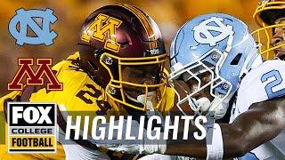 North Carolina Tar Heels vs. Minnesota Golden Gophers Highlights | FOX College Football