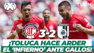 ¡Sin piedad! Los 'Diablos' castigan a Querétaro | Toluca 3-2 Querétaro | Apertura 2017 | TUDN