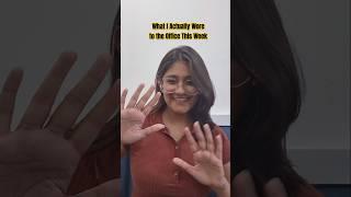 What I Actually Wore to the Office This Week | IIM Corporate girl office aesthetics #iim #sip #mba