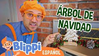 El árbol de Navidad con Blippi  | Blippi Español | Videos educativos para niños | Aprende y Juega