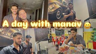 Day out with manav 🫡 | tried different food  | fun outing with hammad 