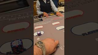 $5,000 Bet On Baccarat Table