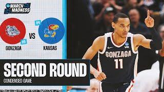 Gonzaga vs. Kansas - Second Round NCAA tournament extended highlights