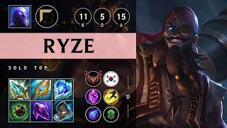 Ryze Top vs Irelia: Godlike - KR Grandmaster Patch 14.22