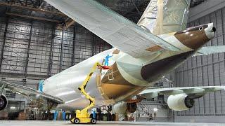 The Awesome Process of Painting the World’s Largest Plane