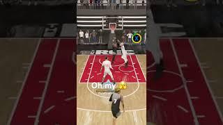 Insane 2k dunk #gaming #2k #nba2k23 #basketball #hoops #videogames #dunk #bball #xbox #nba2k22