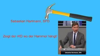 Sebastian Hartmann, SPD zeigt der AfD wo der Hammer hängt