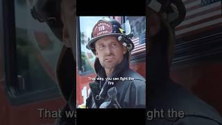 The firefighter captain goes to work as a technical advisor to the crew!#shorts #viralvideo