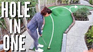 Kelsey's Epic Hole In One | Pirate's Cove Mini Golf Front 9