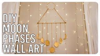 DIY Moon Phases Wall Art Hanging - Boho Inspired