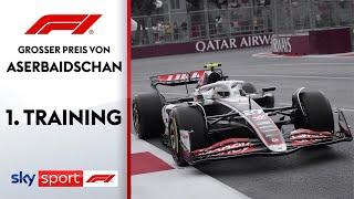 3x Rote Flagge: Turbulentes Training in Baku | 1. Freies Training | GP von Aserbaidschan | Formel 1