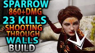 paragon SPARROW|SHOOTING THROUGH WALLS!|860+ CRIT DMG| HOW TO GET 23 KILLS or nahh?