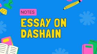 Essay on Dashain | Dashain essay | essay |writing | English writing | handwriting |N0TES