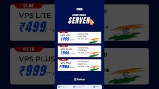 Affordable VPS Hosting with PyNoxi Plans Starting at ₹499/Month! 