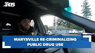 Marysville re-criminalizing public drug use