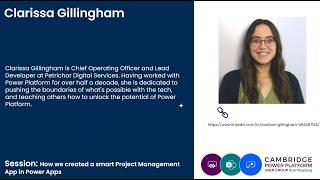 Cambridge Power Platform Event: How we created a smart Project Management App in Power Apps