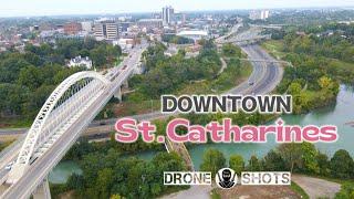 Downtown St.Catharines  //  4K Aerial Footage  //  St.Catharines Ontario CANADA  //  2024