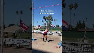 WOB attempt with 28lbs #highlandgames #sports #strongman #athlete #wob #weightoverbar #theoffice
