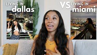 HOW IT IS LIVING IN DALLAS, TEXAS VERSUS LIVING IN MIAMI, FLORIDA (MY PERSONAL REVIEW)|Imani Collins