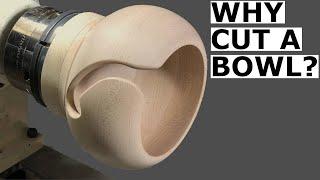 Woodturning - The Yarn Bowl | A bowl specifically for controlling the rolling of a ball of yarn.