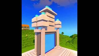 CONCRETE TEMPLE NEITHER PORTAL  MINECRAFT BUILD IDEAS  #minecraft #herobrine #shortvideo