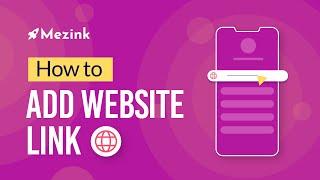 How to add any website link to the Mezink page