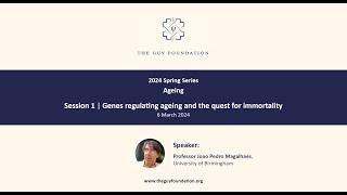 Joao Pedro Magalhaes (2024) Genes regulating ageing and the quest for immortality