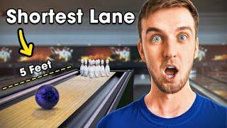 I Created the SHORTEST Bowling Lane Ever!