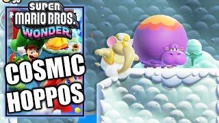 Super Mario Bros Wonder - Cosmic Hoppos - 100% All Wonder Seeds, Flower Coins & Flag