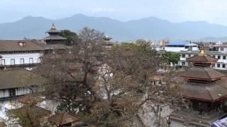 Kathmandu Nepal Durbar square earthquake real time original video taken by sibel & dincer yazici