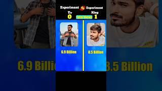 Experiment Tv Vs Experiment King Full Comparison Video || #shorts