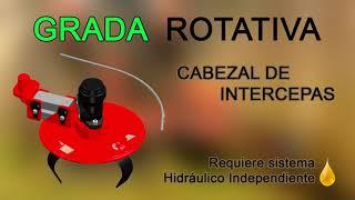 Desyebadora Intercepas Hidráulico-Cabezal Grada Rotativa