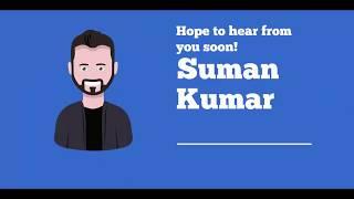 Creative Video Resume for Freelancers - Suman Kumar