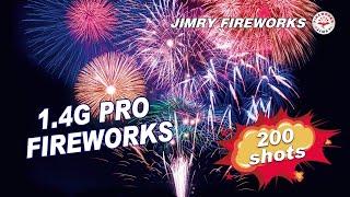 New 200Shots 1.4G Pro Fireworks Compound Cake