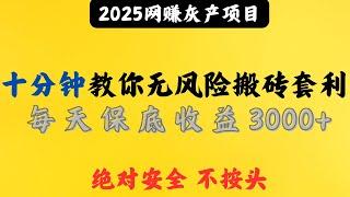 网赚 灰产项目 2025最新搬砖网赚项目 套利网络赚钱项目 毫无风险 教你一天赚到3000+的网赚灰产赚钱方法 非常适合小白当副业的网赚项目（网赚阿斌）