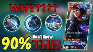 90% DON'T KNOW THIS!!! WHY THIS BUILD??? | SUPREME NO 1 SUN - MLBB